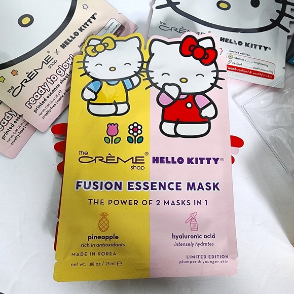 9 Pieces  The Creme Shop Hello Kitty Sheet Mask NEW - Picture 7 of 10
